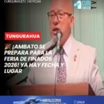 📍 La tradicional Feria de Finados 2026 fue presentada oficialmente en Ambato. El evento comercial y artesanal se desarrollará en el sector de Shuyurco, del 29 de octubre al 4 de noviembre.