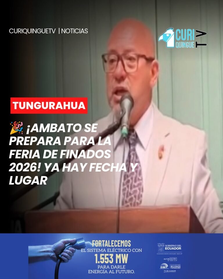 📍 La tradicional Feria de Finados 2026 fue presentada oficialmente en Ambato. El evento comercial y artesanal se desarrollará en el sector de Shuyurco, del 29 de octubre al 4 de noviembre.