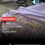 🔴 Mediante labores de inteligencia, las Fuerzas Armadas ejecutaron un operativo en tres puntos estratégicos del cantón Guano, provincia de Chimborazo, que dejó como resultado la aprehensión de cinco ciudadanos.