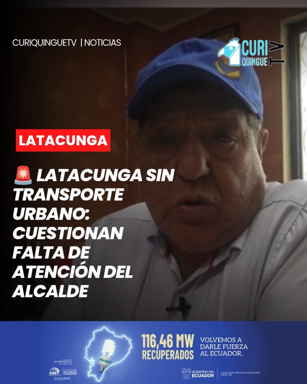 🎙️ Patricio Sánchez, exalcalde del cantón, expone su punto de vista sobre esta problemática que afecta la movilidad de los latacungueños.