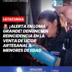 📍 Un local ubicado en el sector de Loma Grande, en Latacunga, habría reincidido en la venta de licor artesanal a estudiantes de entre 15 y 17 años.
