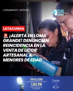📍 Un local ubicado en el sector de Loma Grande, en Latacunga, habría reincidido en la venta de licor artesanal a estudiantes de entre 15 y 17 años.