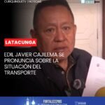 El concejal Javier Cajilema se refirió a la situación del transporte urbano, rural e intracantonal combinado en el cantón Latacunga, abordando los aspectos relacionados con la movilidad y la prestación de este servicio a la ciudadanía.