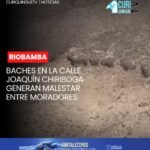 📍 Visitamos la calle Joaquín Chiriboga, entre Villa Ruel y Olmedo, donde los moradores expresan su preocupación por el mal estado de un tramo de esta ví