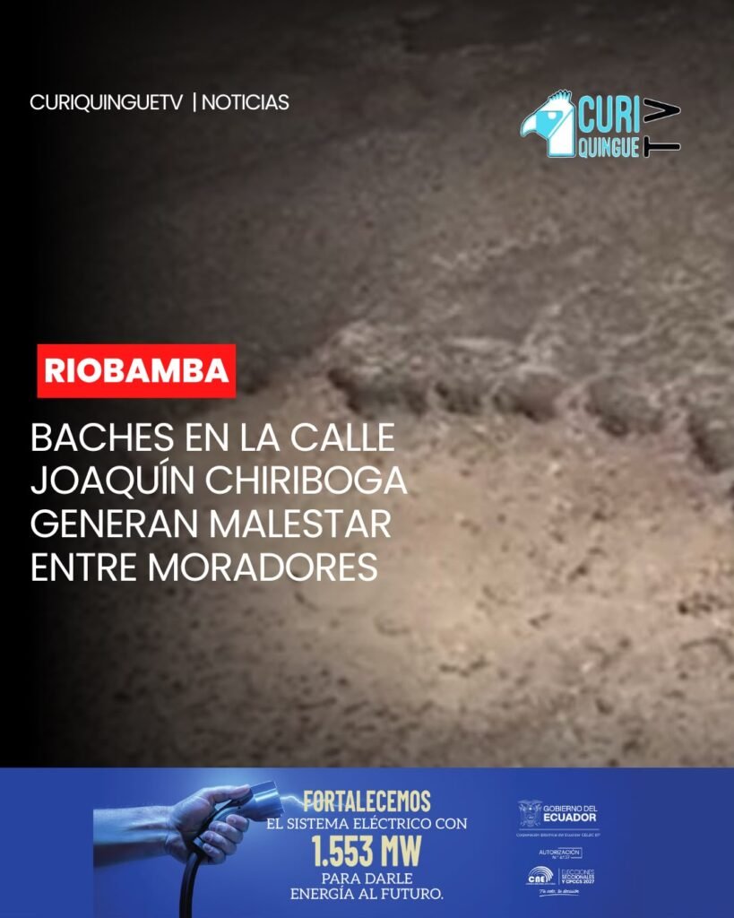 📍 Visitamos la calle Joaquín Chiriboga, entre Villa Ruel y Olmedo, donde los moradores expresan su preocupación por el mal estado de un tramo de esta ví